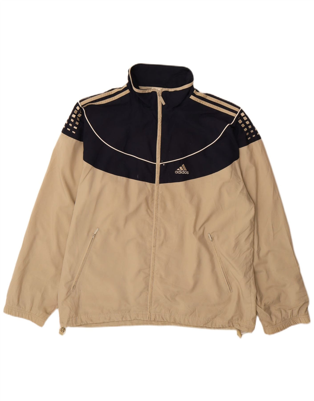 Adidas Træningsdragt til mænd Topjakke Stor Beige Colourblock Polyester