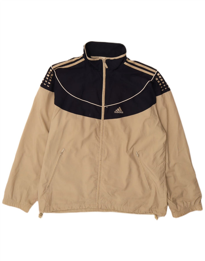 Adidas Træningsdragt til mænd Topjakke Stor Beige Colourblock Polyester