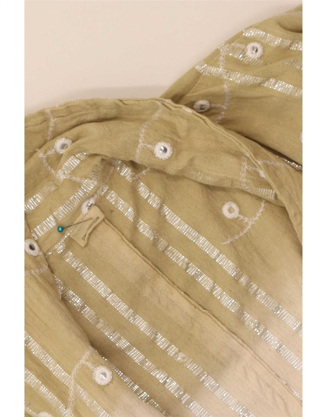 Vintage dame cardigan top 3/4 ærmer UK 12 Medium Flerfarvet