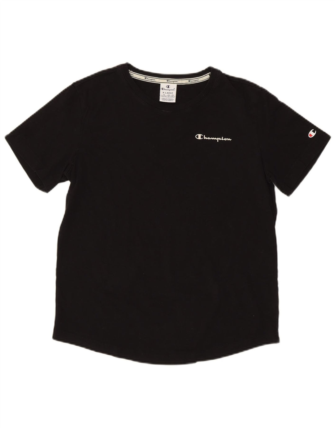 CHAMPION Womens T-Shirt Top UK 18 XL Black