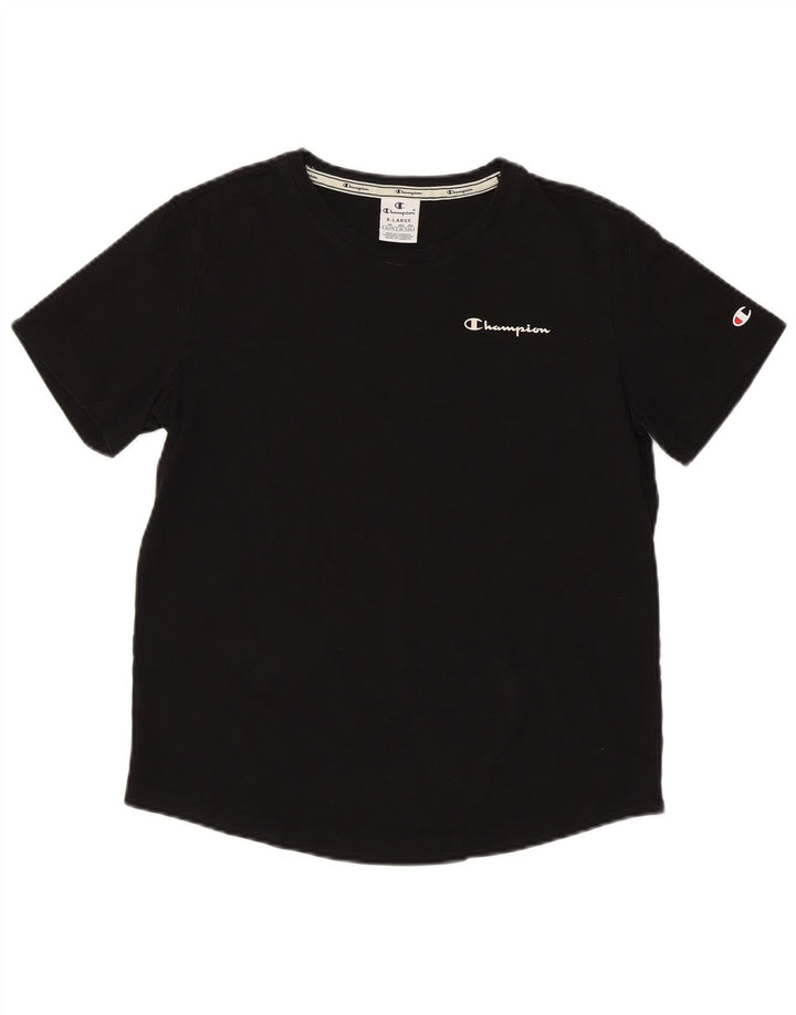 CHAMPION Womens T-Shirt Top UK 18 XL Black