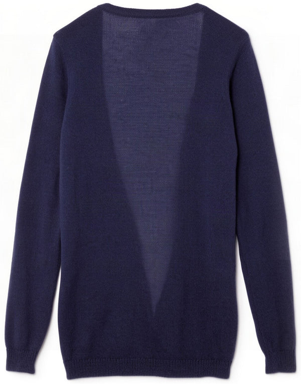 Boden Dame Cardigan Sweater UK 10 Small Blue Mohair