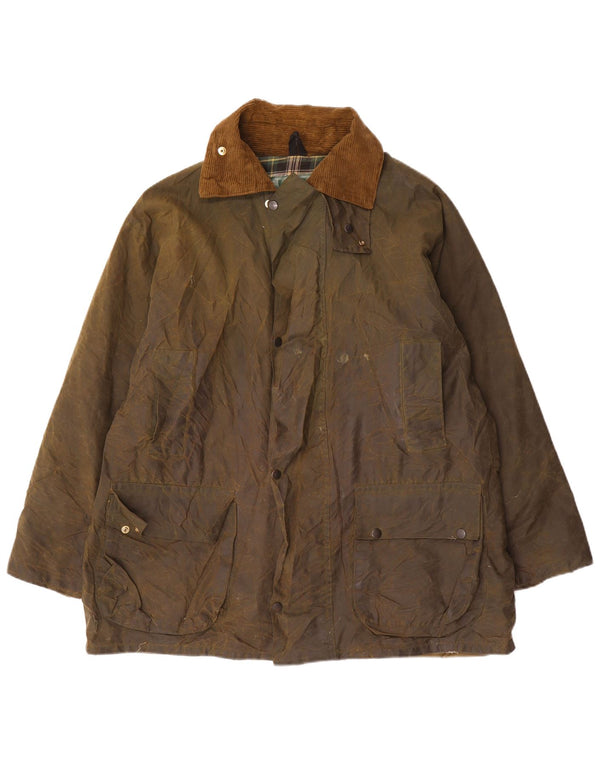 MILLER & SIMONS Herre vokset bomuldsjakke UK 38 Medium Green