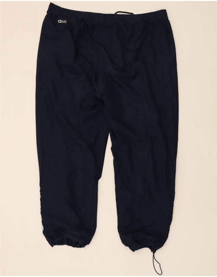 ADIDAS Mens Graphic Tracksuit Trousers Joggers 2XL Navy Blue Polyester Vintage Adidas and Second-Hand Adidas from Messina Hembry 