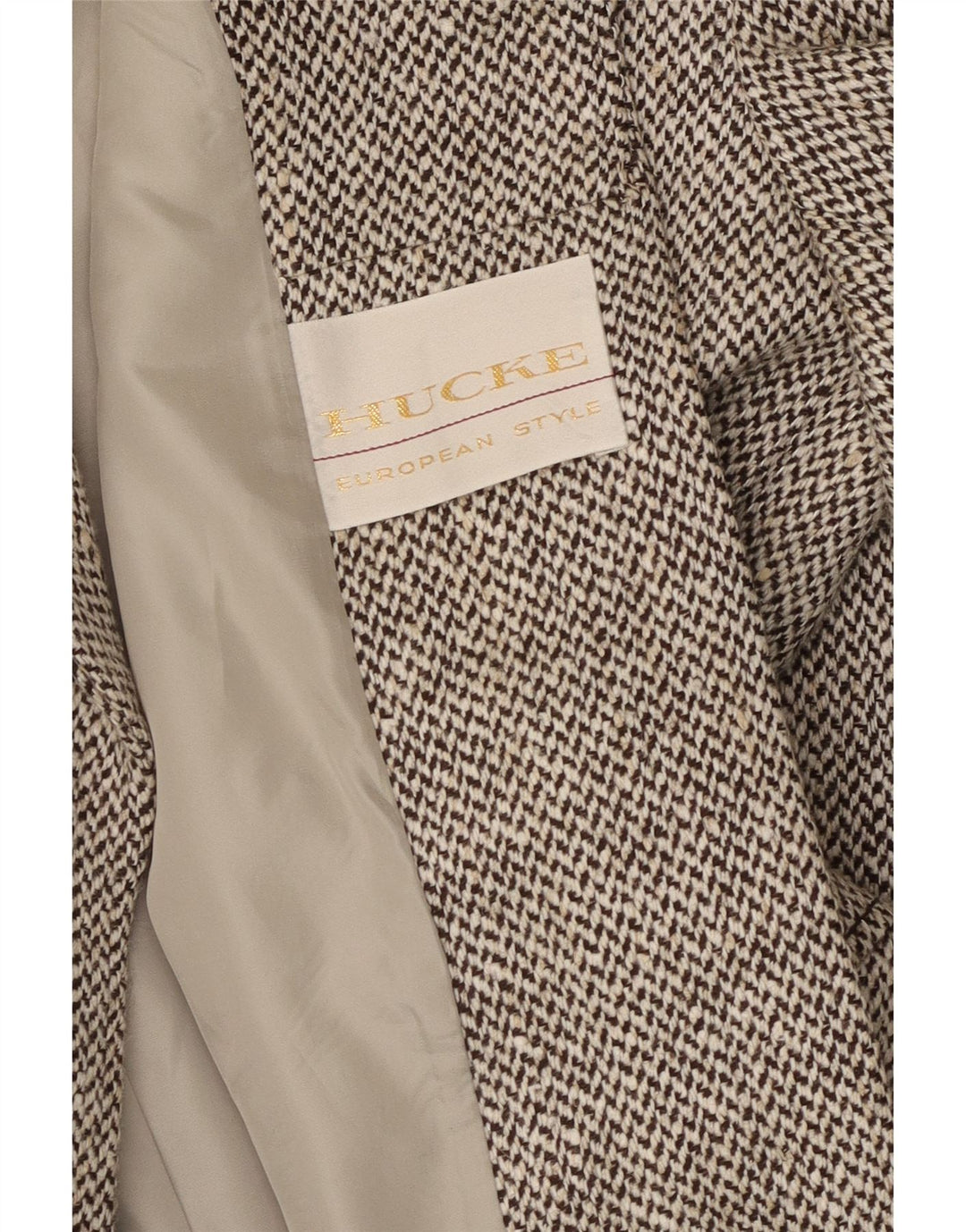 Hucke Dame 4-knaps blazerjakke UK 14 Medium Grey Herringbone