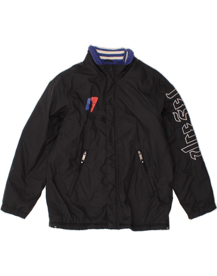 DIESEL Boys Graphic Bomber Windbreaker Jacket 11-12 Years Large Black Vintage Diesel and Second-Hand Diesel from Messina Hembry 