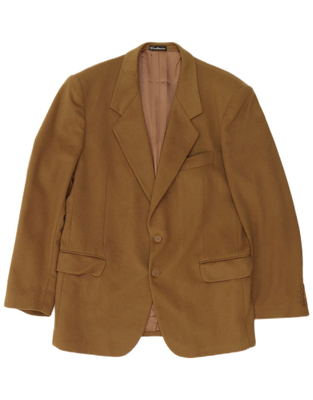 Vintage herre 2-knaps blazerjakke IT 52 XL Khaki Cashmere