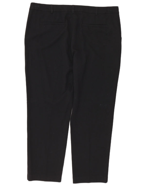 Marks & Spencer, koniske jakkesætsbukser til kvinder UK 18 XL W40 L28 Sort