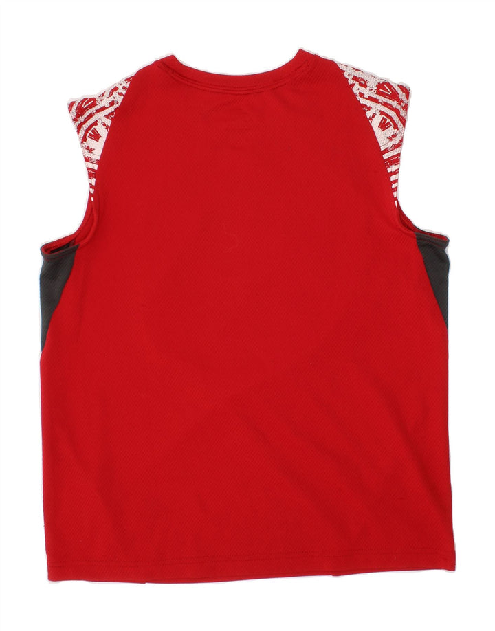 NIKE Boys Graphic Vest Top 12-13 Years Large  Red Geometric Vintage Nike and Second-Hand Nike from Messina Hembry 