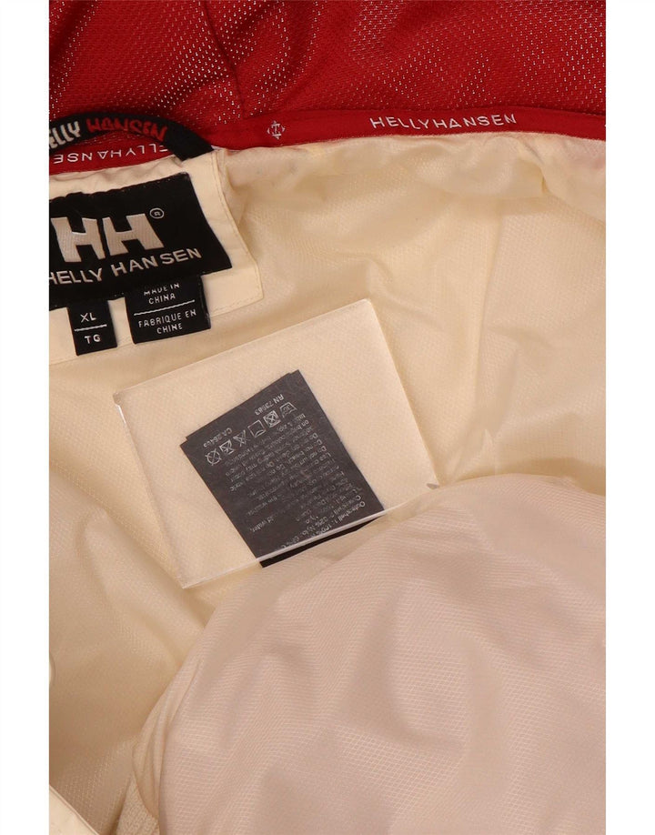 Helly Hansen Polstret hættejakke til kvinder UK 18 XL Off White Nylon