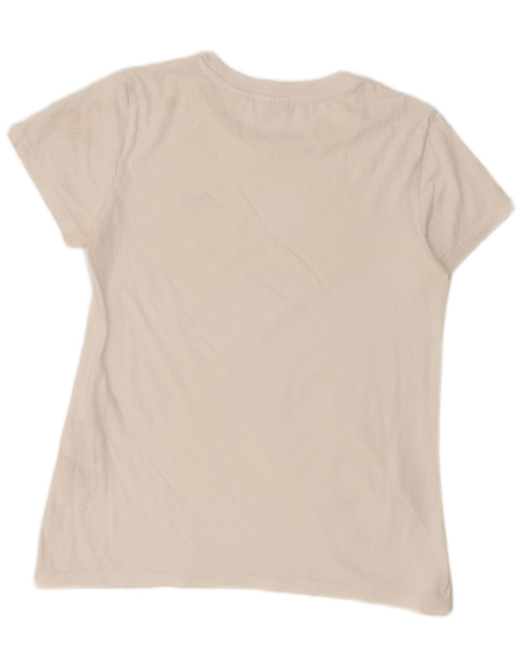 Levi's Dame T-Shirt Top UK 10 Lille Hvid Bomuld