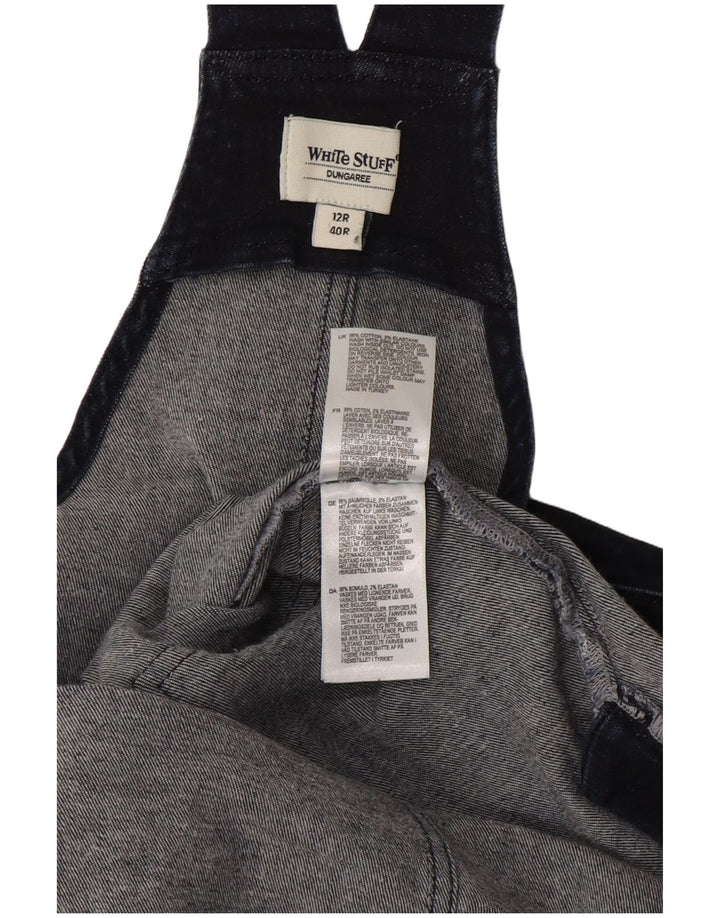 White Stuff Dame Dungarees Slim Jeans UK 12 Medium W34 L27 Navy Blue