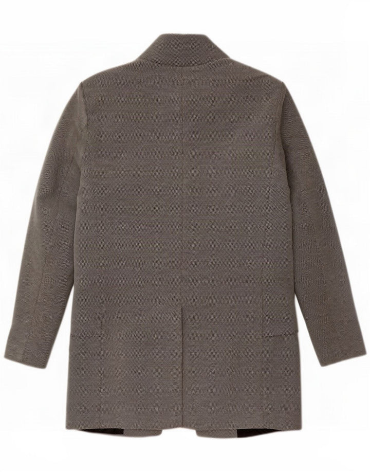 Zara Åben overfrakke til mænd UK 36 Small Grey Polyester