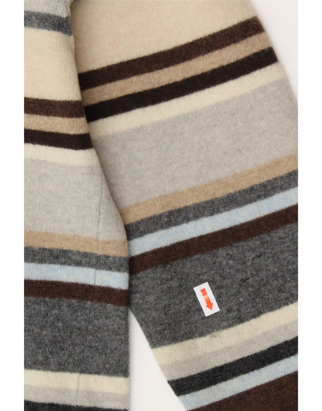 KAPPA Dame Jumper Sweater UK 16 Stor Flerfarvet Stribet