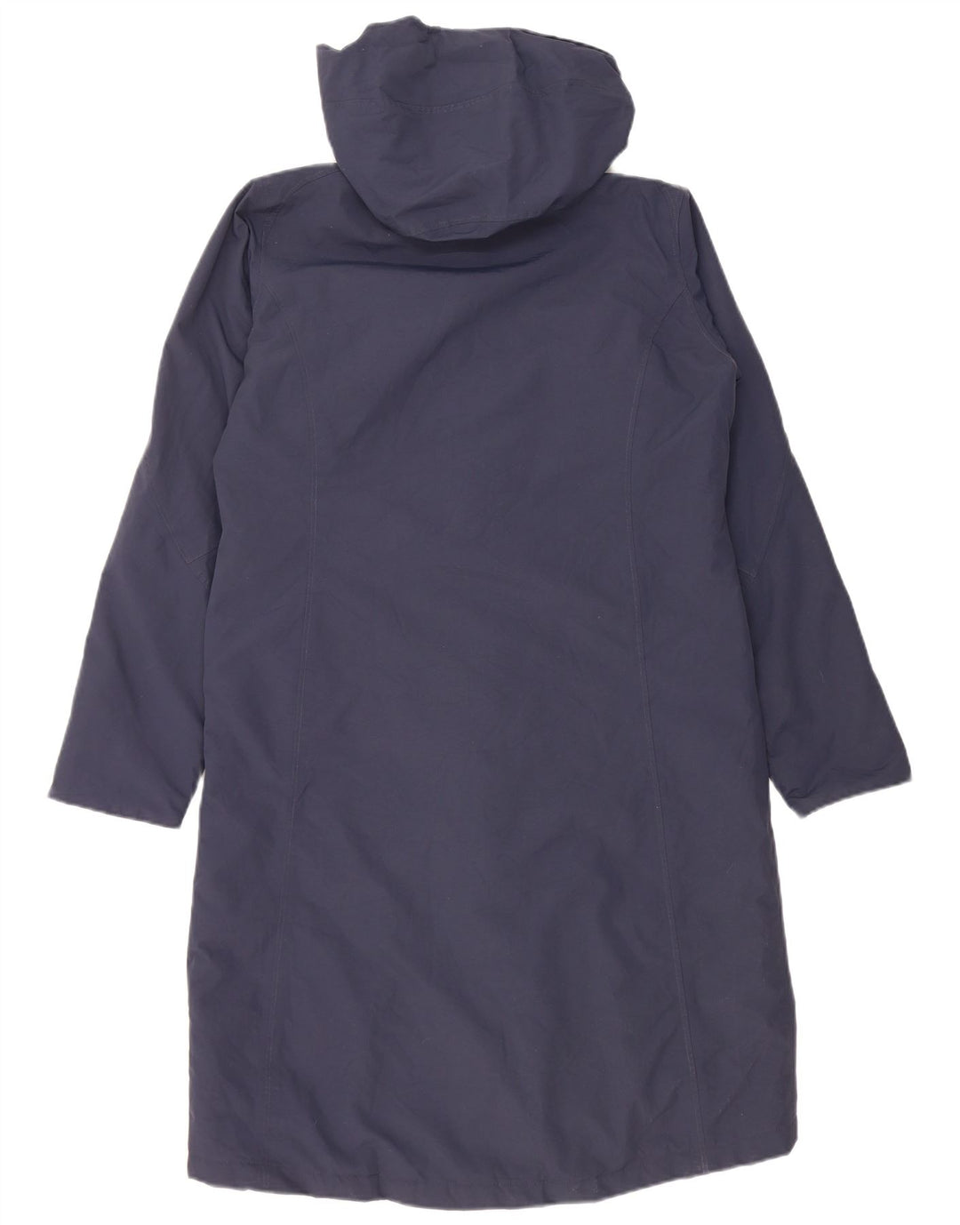 Rohan Dame Hætte Oversized Parka Jacket UK 10 Small Navy Blue