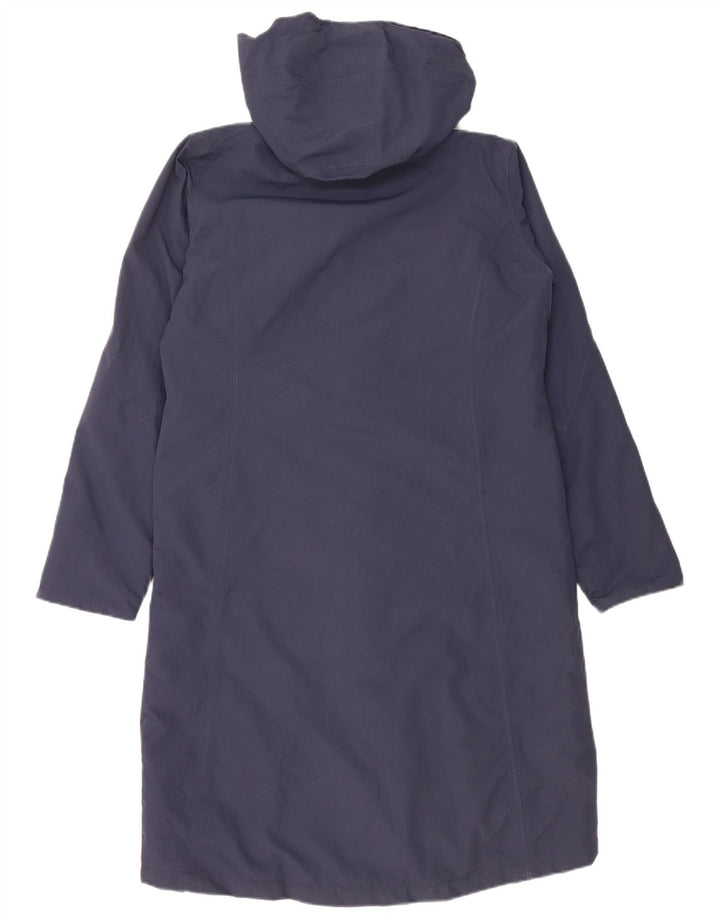 Rohan Dame Hætte Oversized Parka Jacket UK 10 Small Navy Blue