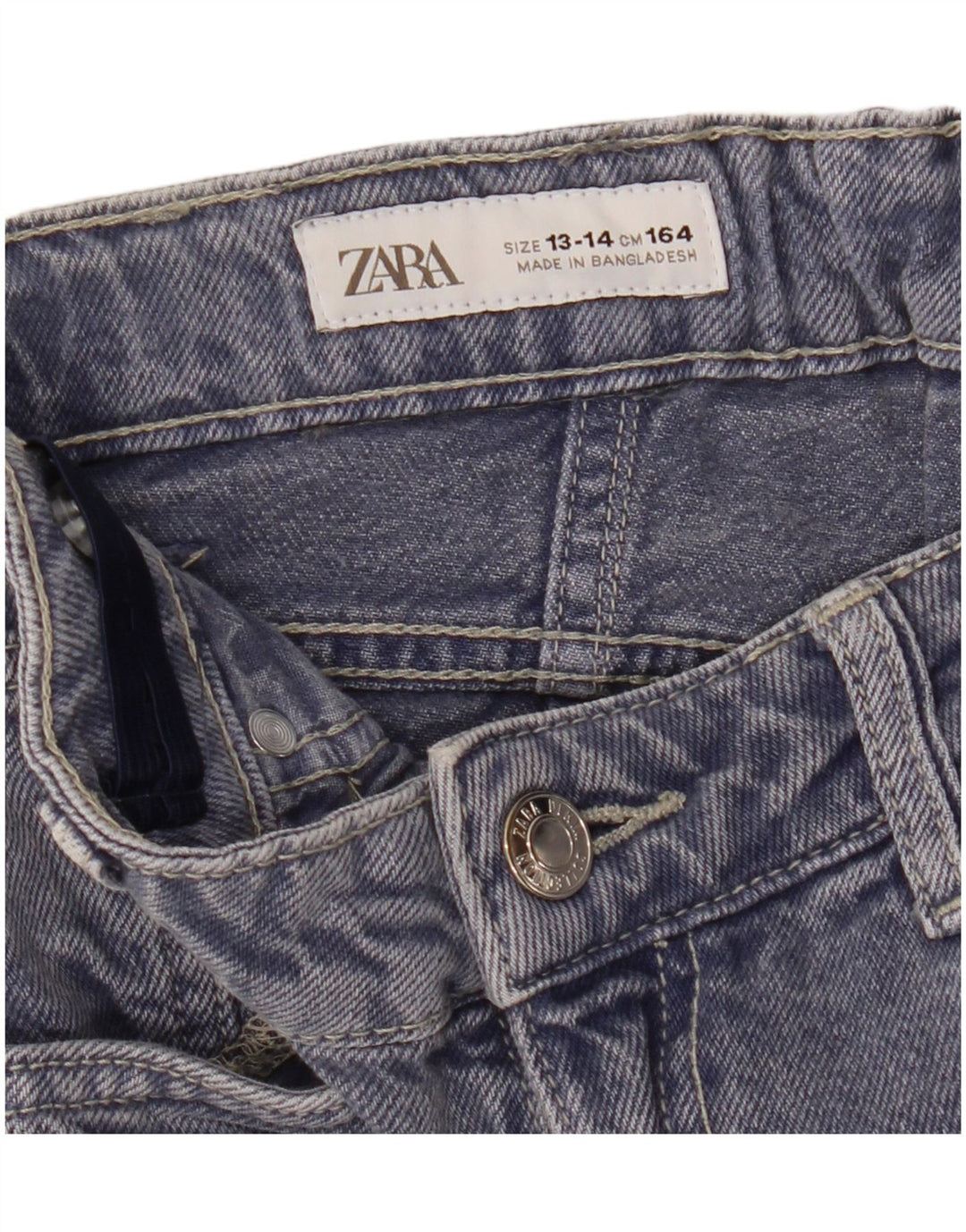 ZARA Piger løse jeans 13-14 år W26 L27 Marineblå