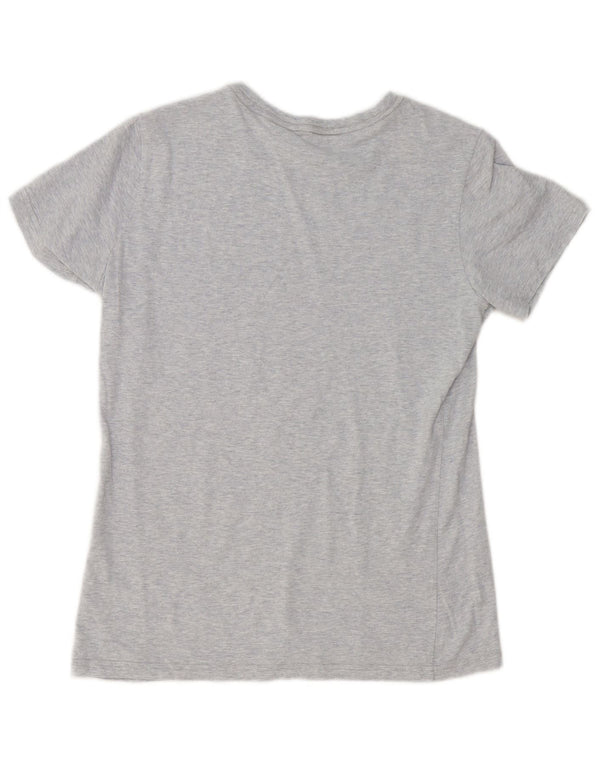 Adidas Grafisk T-shirt top til kvinder DK 12/14 Medium Grey Flecked