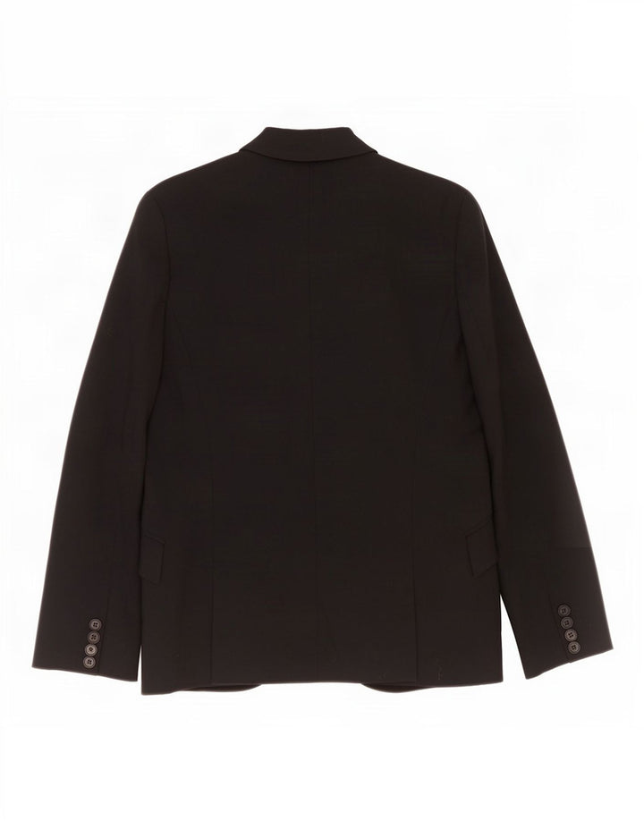 Zara Dame 1-knaps blazerjakke EU 38 Lille sort polyester