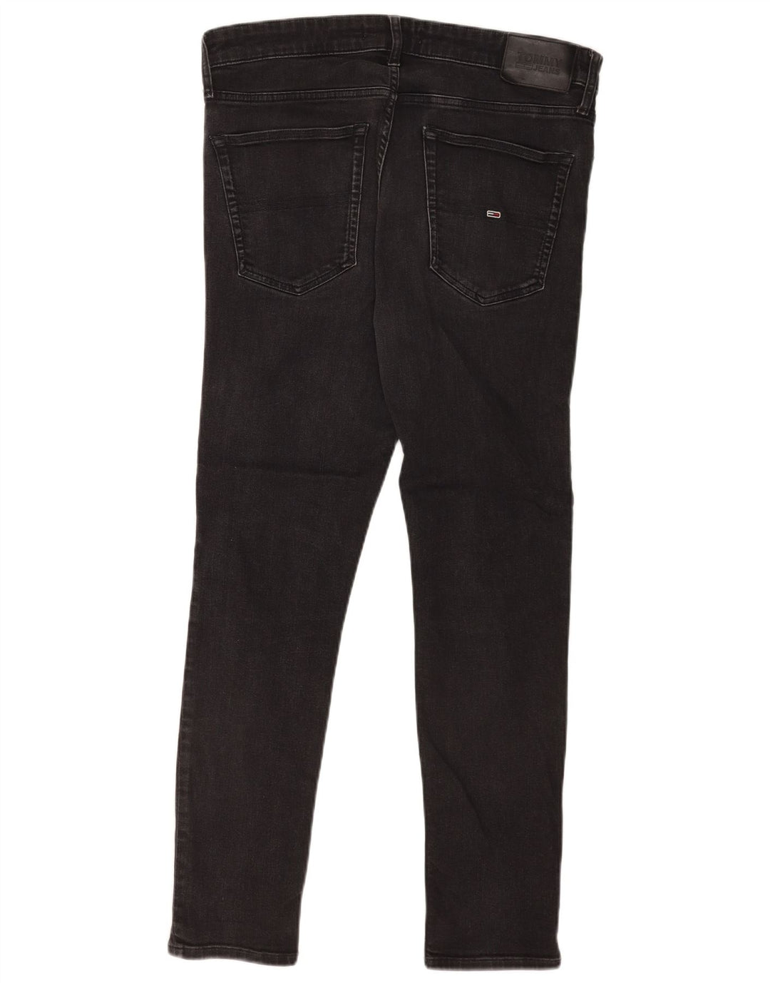 Tommy Hilfiger Herre Slim Jeans W34 L29 Sort Bomuld