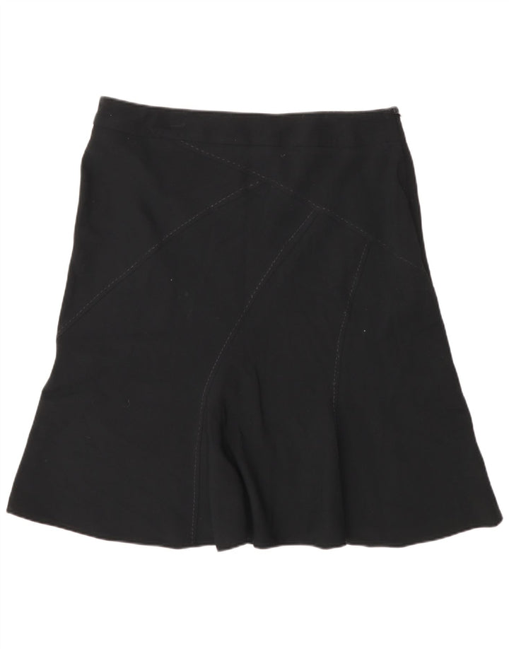 Marks & Spencer A-line nederdel til kvinder UK 14 Large W32 Black Polyester