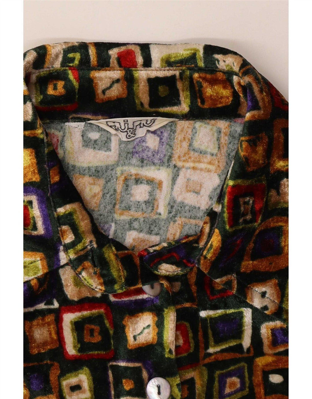 Piu & Dameskjorte UK 12 Medium Flerfarvet Geometrisk