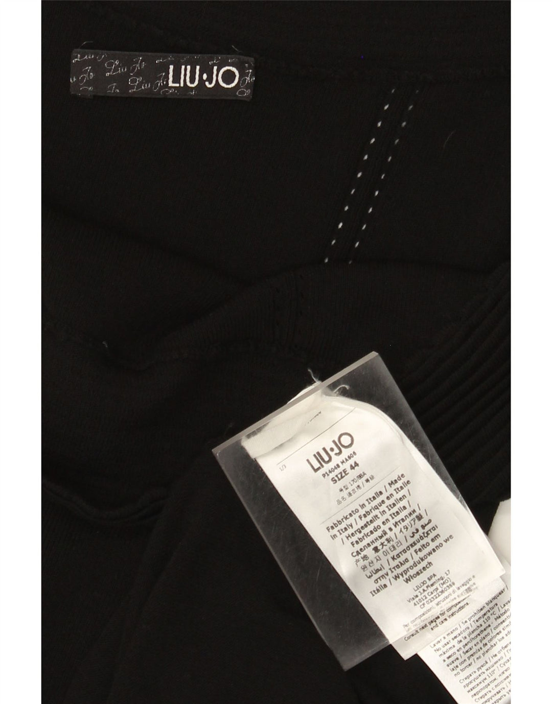 Liu Jo Kvinder Off Shoulder Kjole IT 44 Medium Sort Viscose