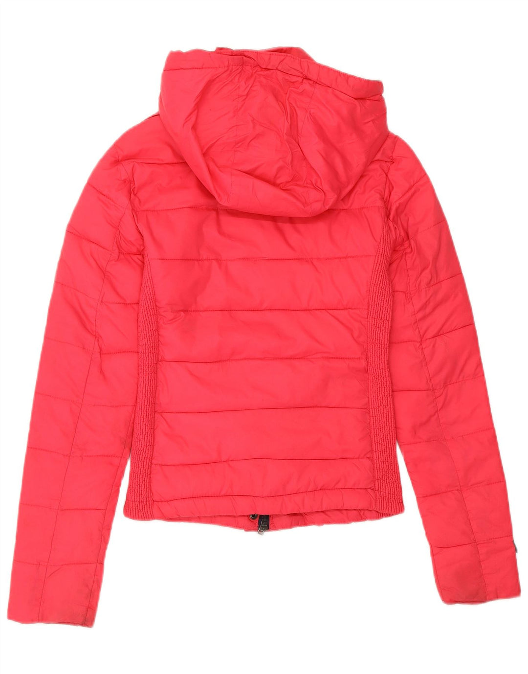 SUPERDRY Polstret hættejakke til kvinder UK 2 2XS Pink Nylon