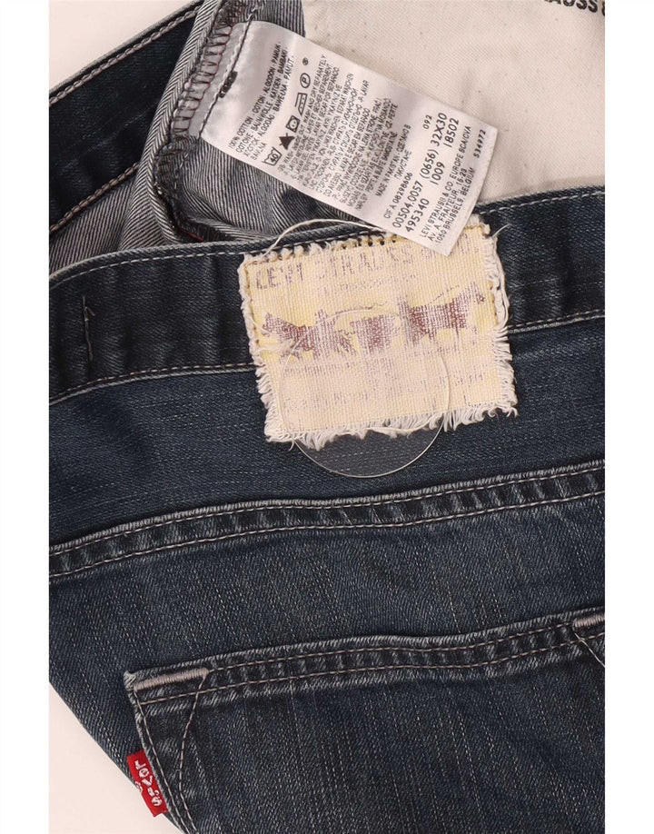 Levi's Herre 504 lige jeans W32 L27 blå bomuld