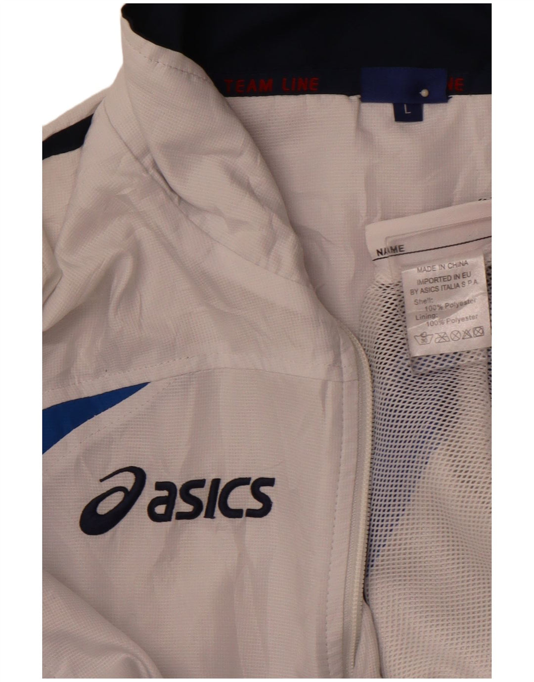 ASICS Træningsdragt til mænd Topjakke Stor hvid Colourblock Polyester