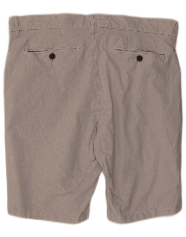 Marks & Spencer Chino Shorts til mænd W34 Large Grå Bomuld