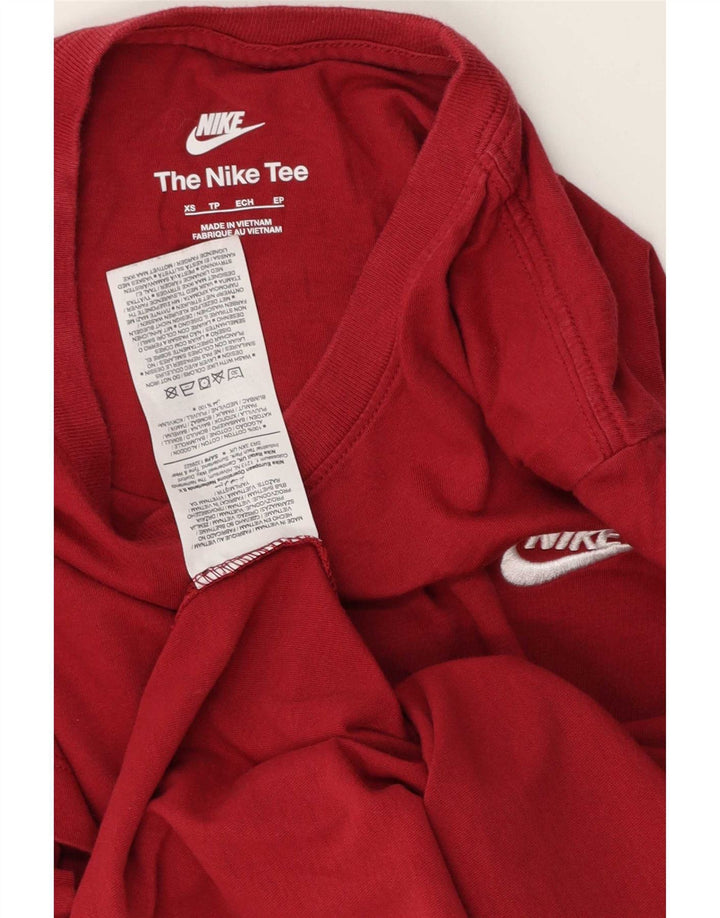 Nike T-shirt top XS rød bomuld til mænd