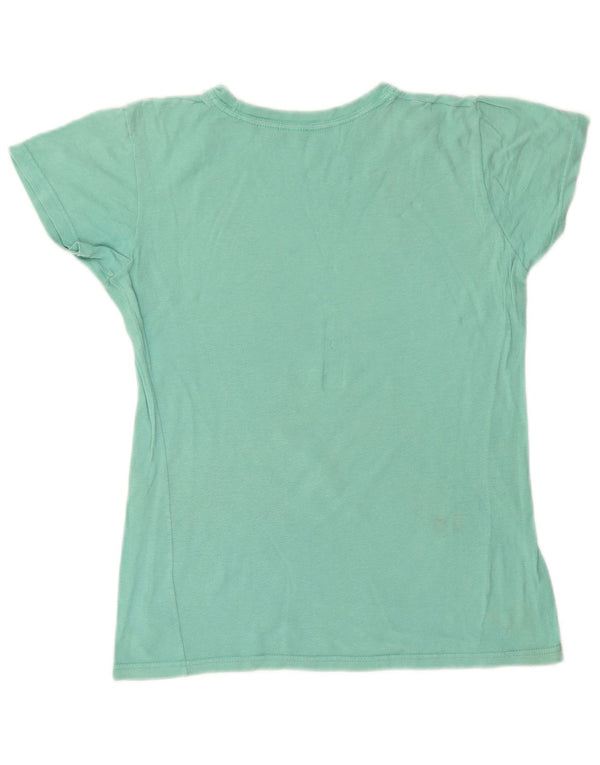 Hard Rock Cafe Womens Las Vegas Graphic T-Shirt Top UK 14 Medium Green