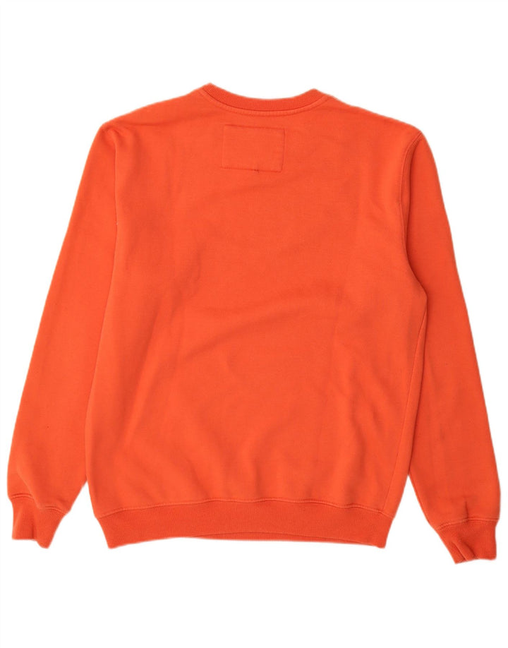 Quiksilver Herre grafisk sweatshirt jumper lille orange polyester