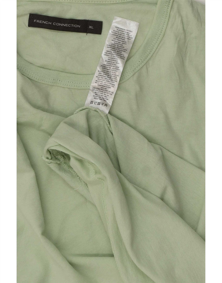 French Connection Herre T-Shirt Top XL Grøn Bomuld