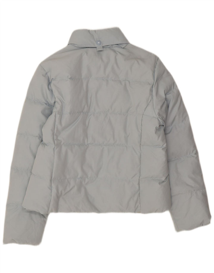 Champion Dame hættepolstret jakke UK 12 Medium Blue Polyester