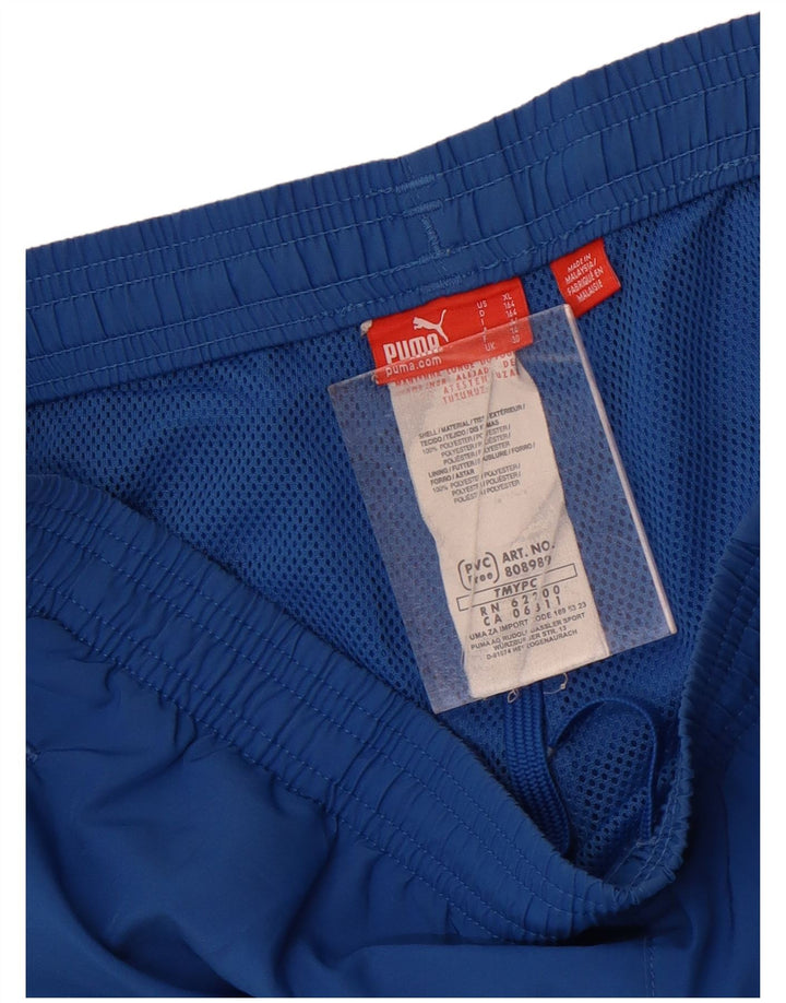 Puma drenge grafiske sportsshorts 13-14 år blå polyester