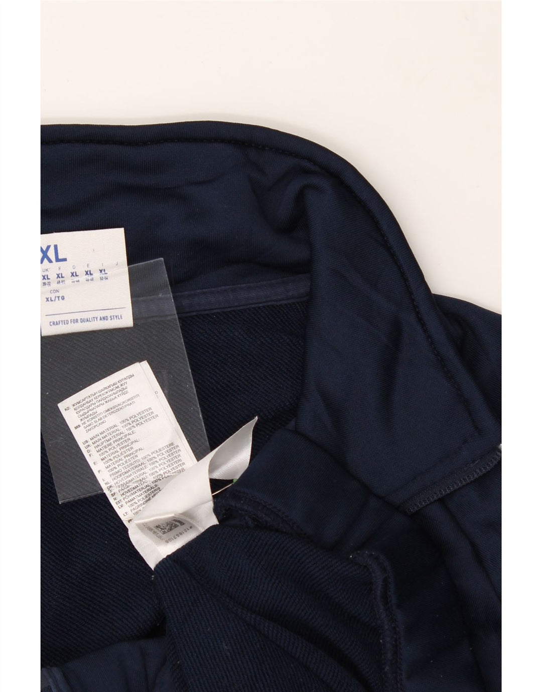 REEBOK Womens Tracksuit Top Jacket UK 20/22 XL Navy Blue Polyester Vintage Reebok and Second-Hand Reebok from Messina Hembry 