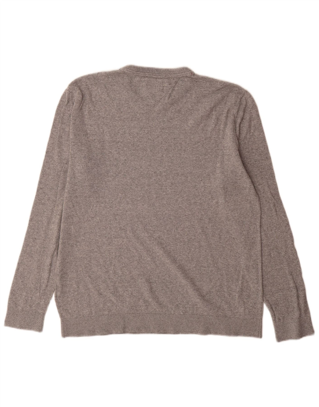 Tommy Hilfiger Herre Crew Neck Jumper Sweater Medium Grå Bomuld
