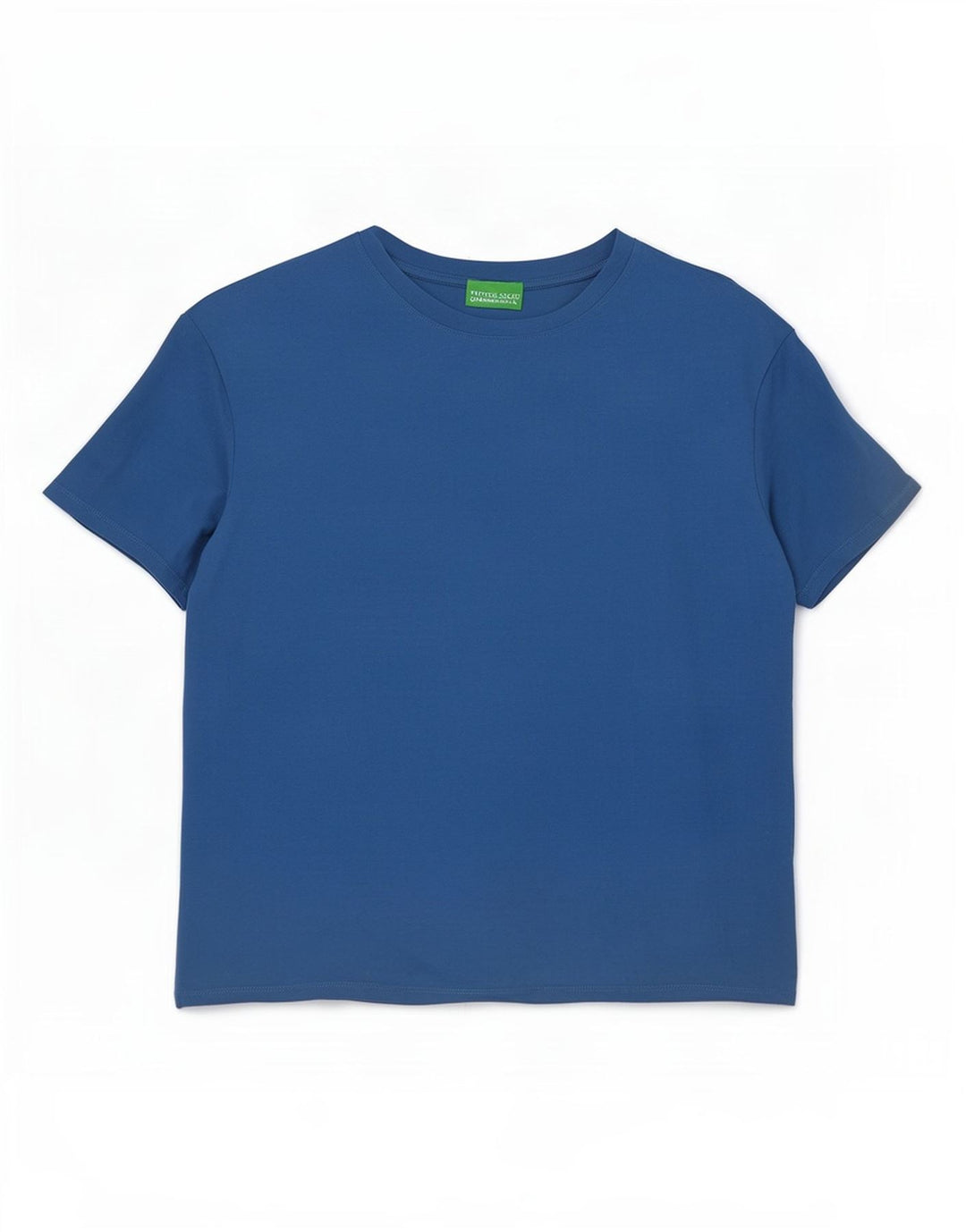 Benetton Dame T-Shirt Top UK 16 Large Blue