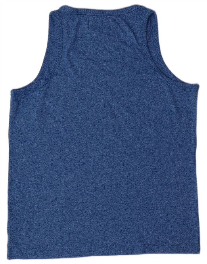 SUPERDRY Herre Grafisk Vest Top 2XL Blå Bomuld