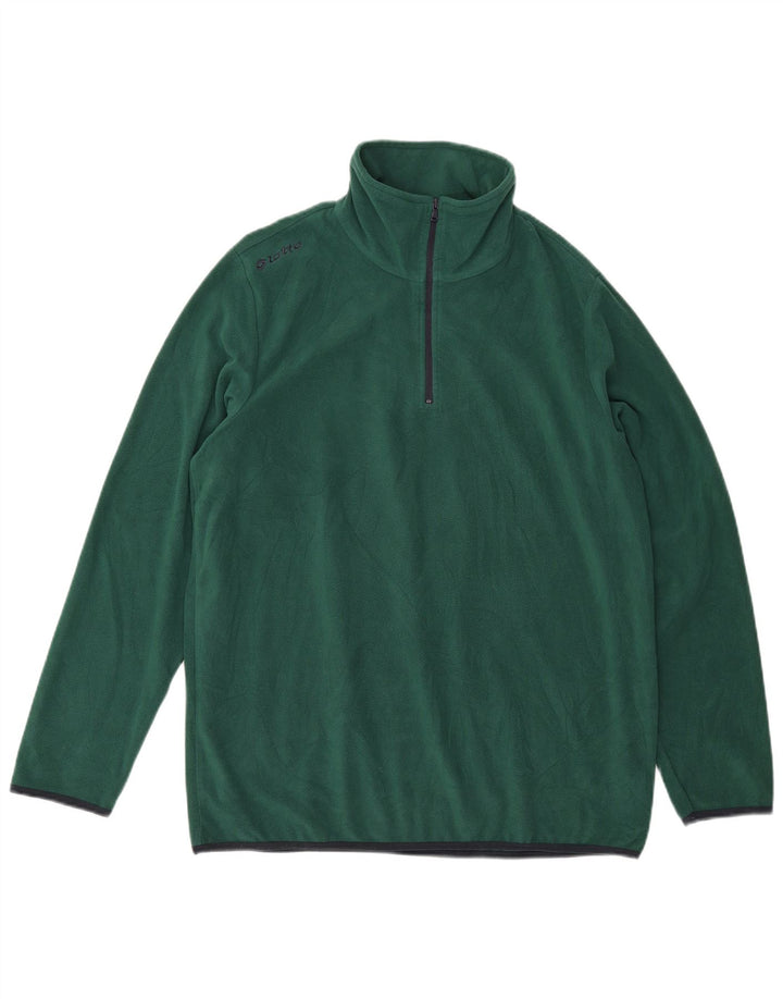 Lotto Herre lynlås hals fleece jumper XL Grøn polyester