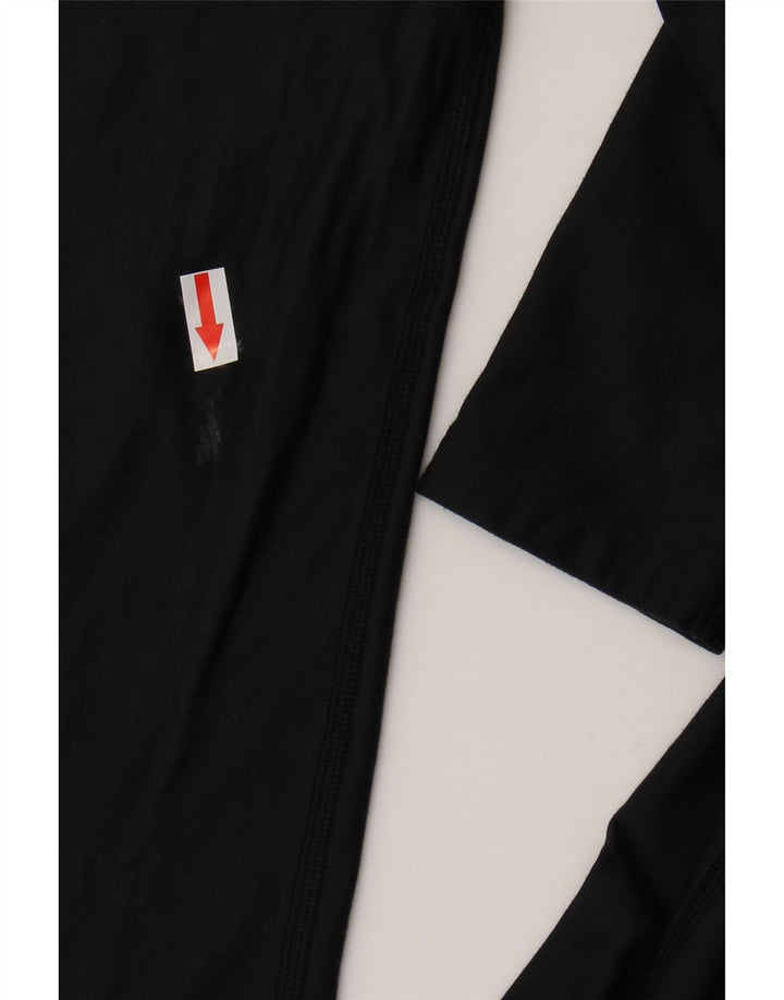 Under Armour Womens Compression Top Langærmet UK 14 Large Black Polyester