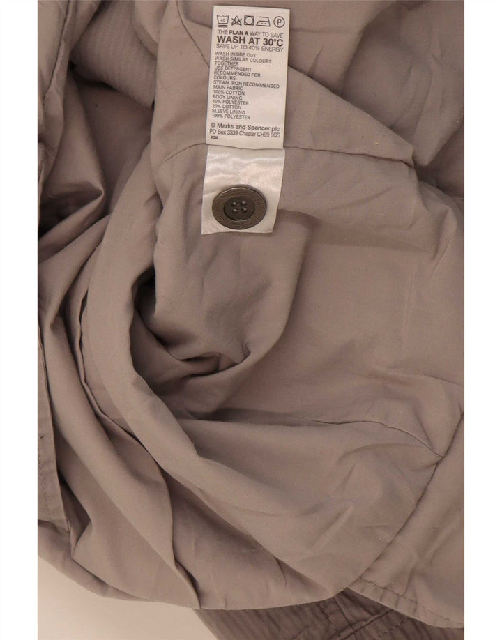 Marks & Spencer Dame Kortærmet Blazer Jakke med 2 knapper UK 16 Stor Grå