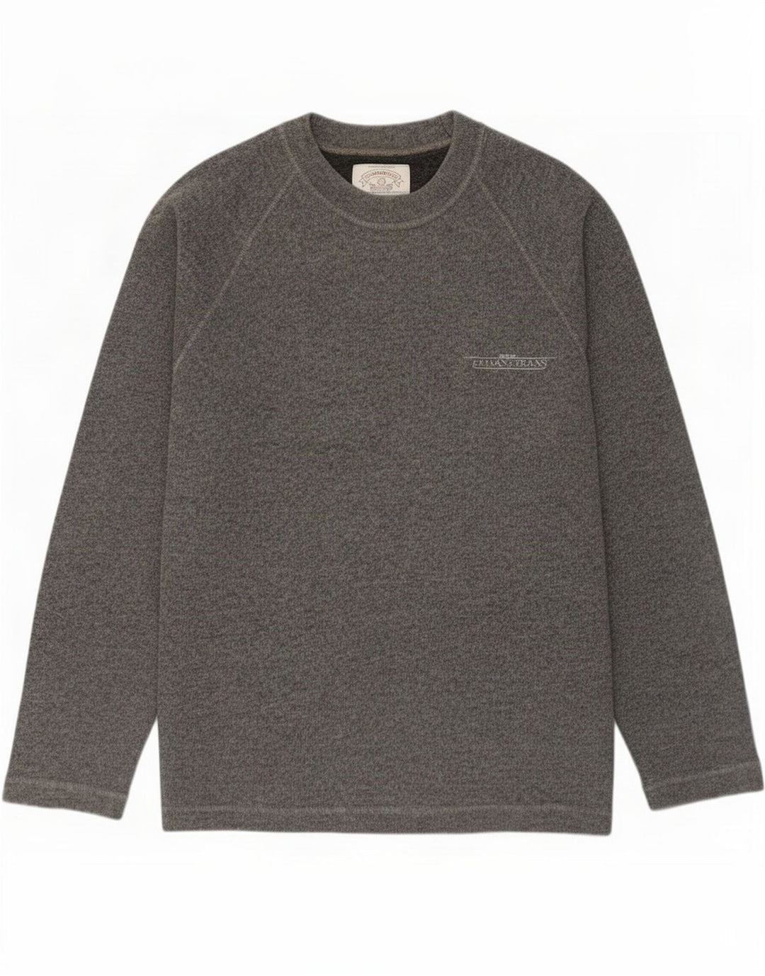 Armani Jeans Herre Crew Neck Jumper Sweater Stor Grå Bomuld