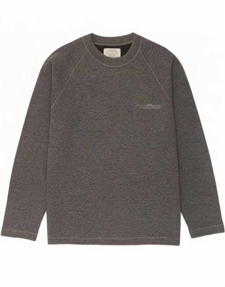 Armani Jeans Herre Crew Neck Jumper Sweater Stor Grå Bomuld