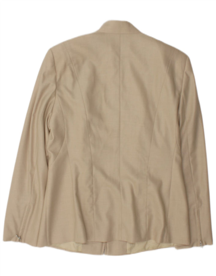 Escada Dame Blazer Jacket IT 40 Lille Beige Uld
