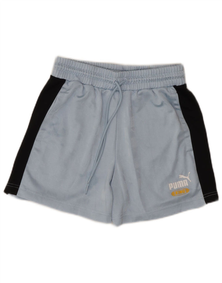 Puma Herre Sportshorts UK 10 Small Blue Colourblock