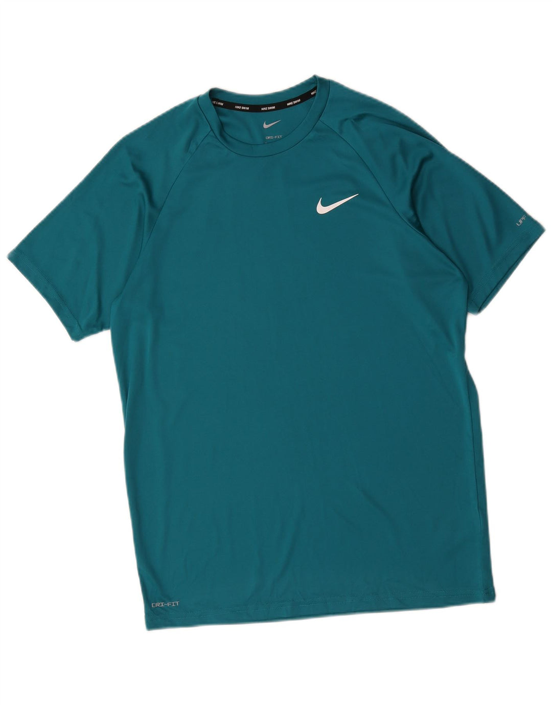 Nike Dri Fit T-shirt top mellemblå polyester til mænd