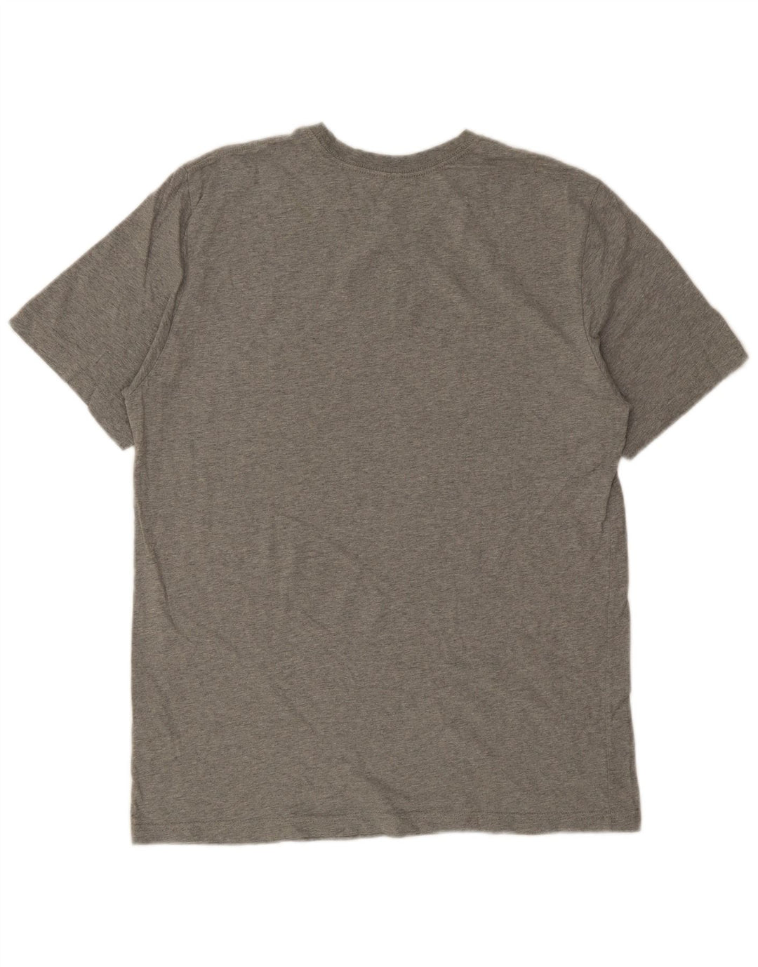 NIKE Grafisk T-shirt top til mænd XL Grå bomuld
